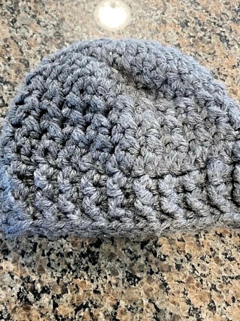 Gray Knit Beanie Like New
